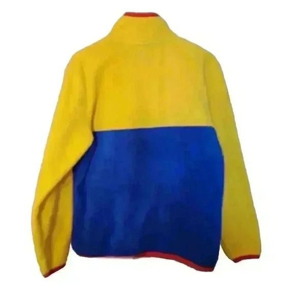 Obey Womens Half Zip Fleece Jacket Size Small Colorblock Kangaroo Pocket - Picture 2 of 12